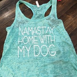 🎉 2/$15 Teal yoga exercise boho Top